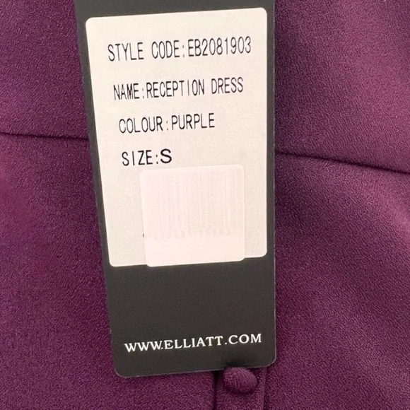 Elliatt Reception Cascade Ruffle Strapless Structured Cocktail Midi Dress Small - Picture 14 of 16